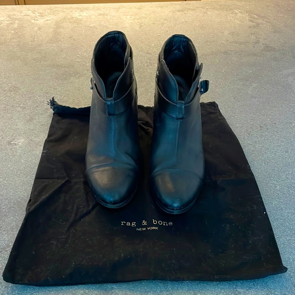 Rag & Bone Harrow Leather Ankle Boots